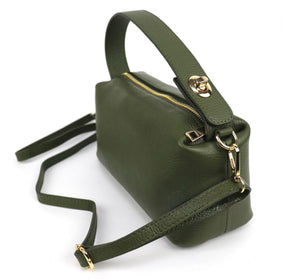 Top Handle Cross Body Bag - Olive