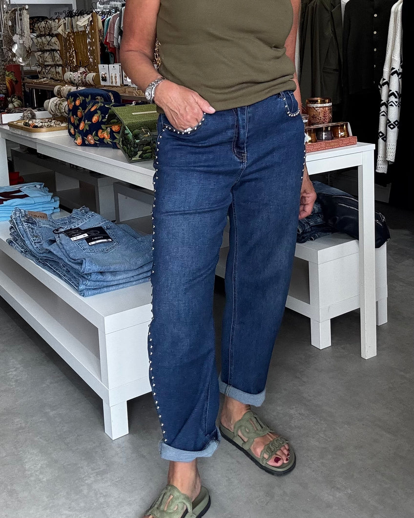 Kate Denim Studded Balloon Jeans
