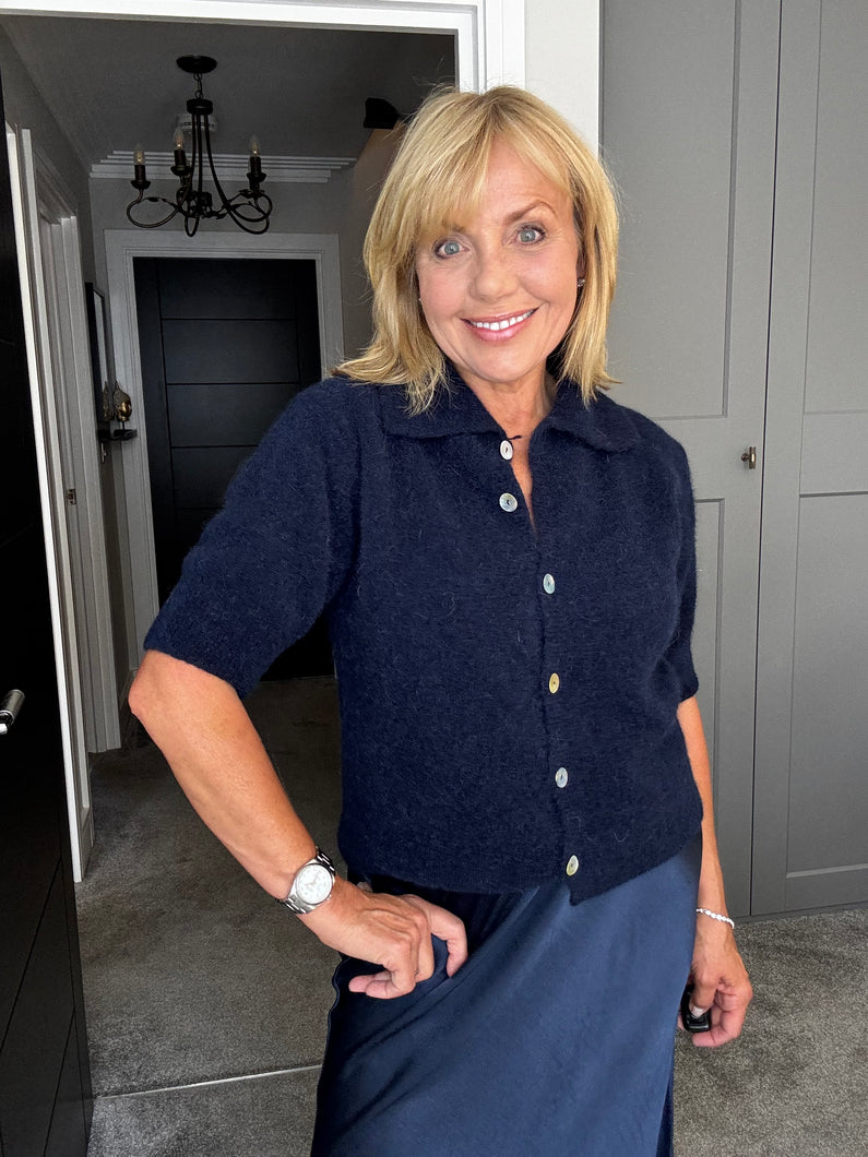 Megan  Cardigan - Navy