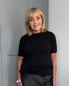 Ruby Fluffy Hem Jumper - Black