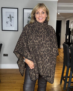 Vila Pauline Cape - Animal Print