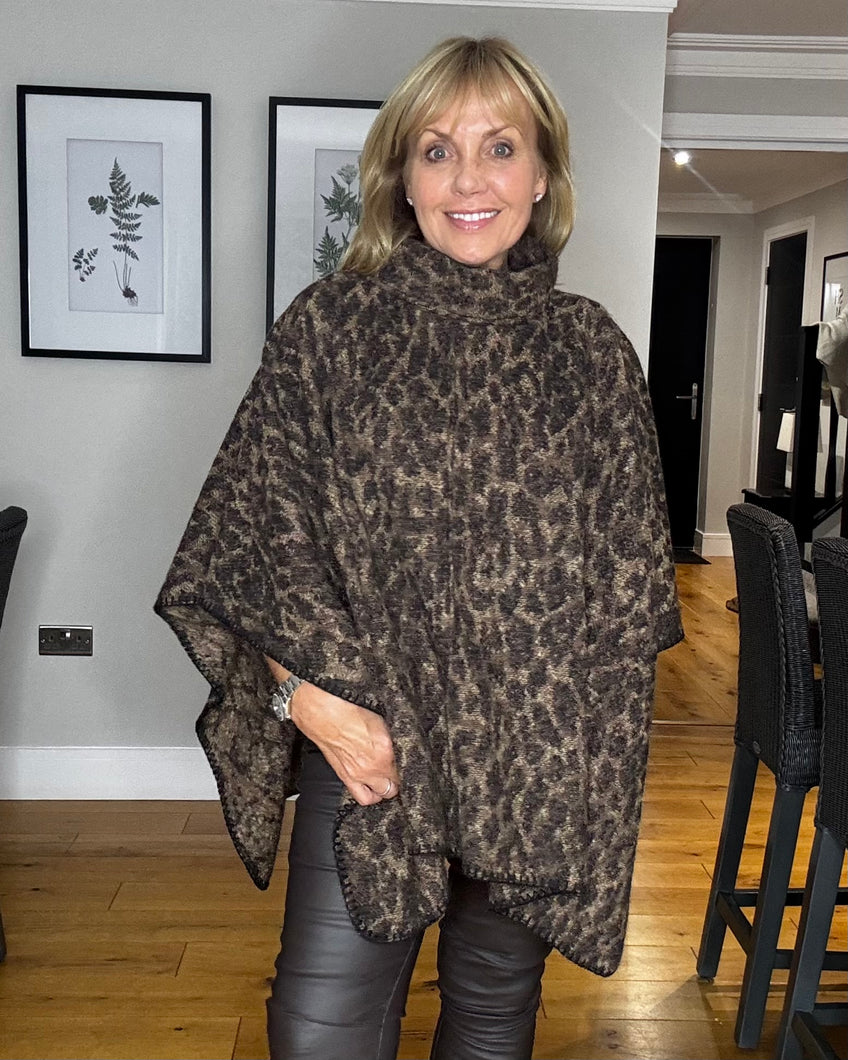 Vila Pauline Cape - Animal Print