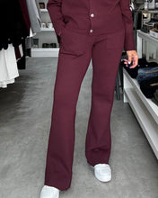 Load image into Gallery viewer, YAS Pimi Knitted Pant - Burgundy