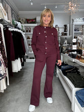 Load image into Gallery viewer, YAS Pimi Knitted Cardigan - Burgundy