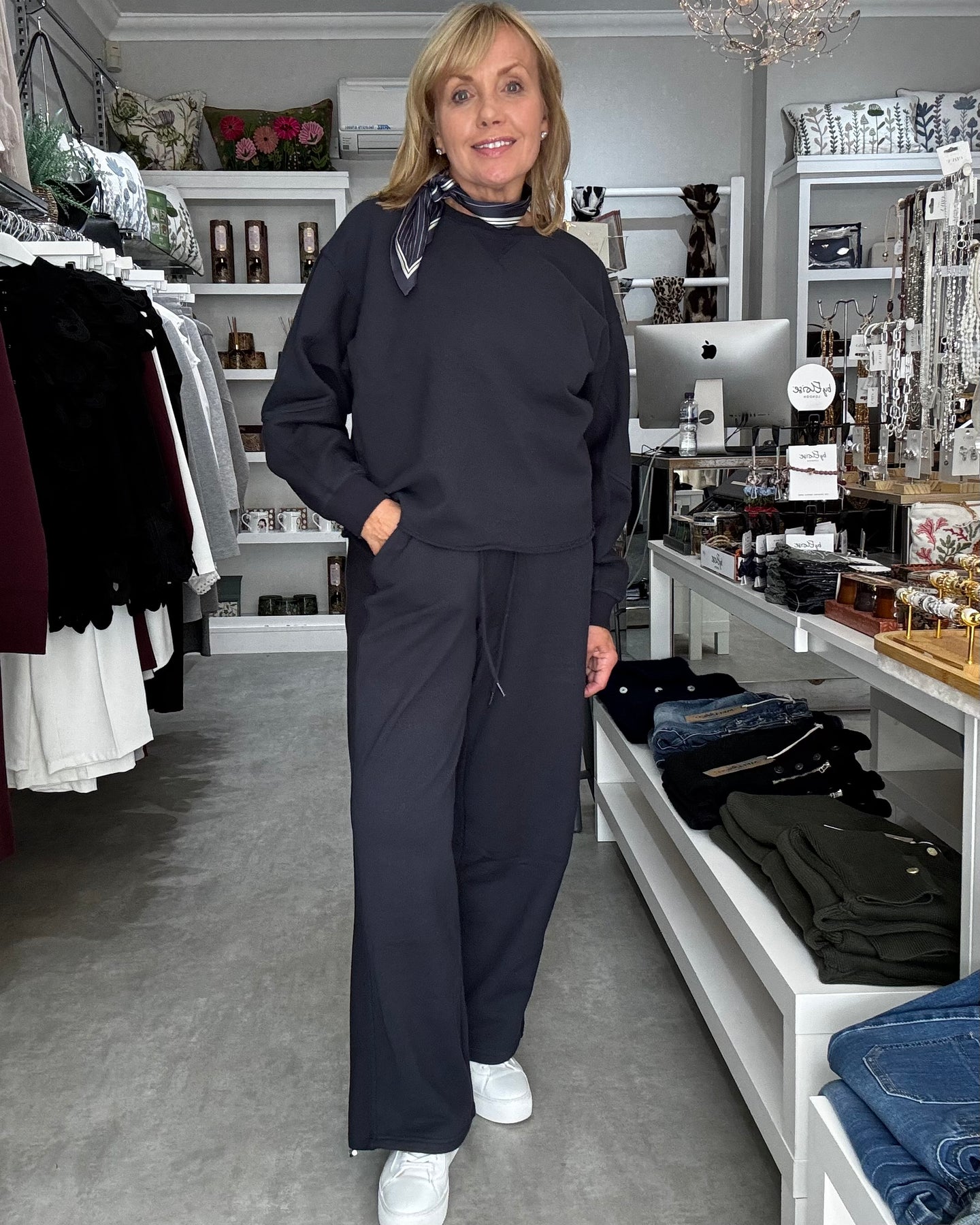 ICHI Mardes Co-ord - Dark Navy