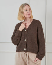 Load image into Gallery viewer, Chalk Joan Cardigan-Chocolate