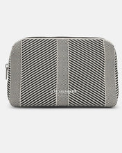 Load image into Gallery viewer, Ilse Jacobsen Knitted Makeup Bag - Milk Cream/Black