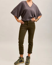 Load image into Gallery viewer, Toxik 3 Minimalist Cuffed Stretch Boyfriend Jean - Khaki