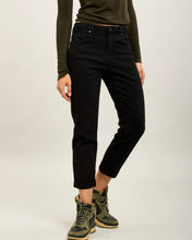 Load image into Gallery viewer, Toxik 3 Minimalist Cuffed Stretch Mom Fit Jean - Black