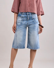 Load image into Gallery viewer, Toxik 3 Paris - Cassian Jean Bermuda Short - Washed Denim