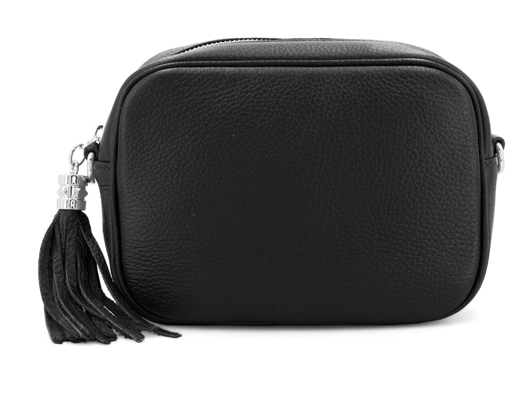 Leather Camera Bag - Black