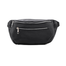 Load image into Gallery viewer, Leather Sling Bag with Purse - Black