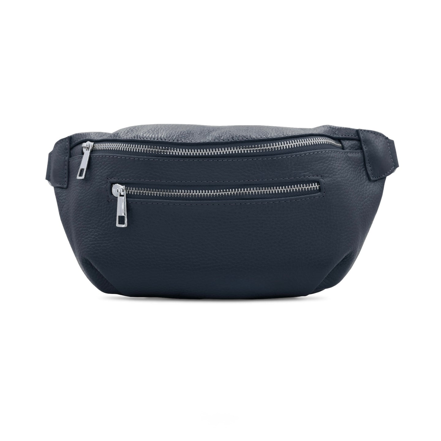 Leather Sling Bag with Purse - Navy