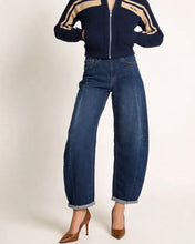 Load image into Gallery viewer, 3D Denim Barrel Jean - Dark Denim