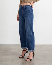 Load image into Gallery viewer, 3D Denim Cargo Carrot Jean - Denim