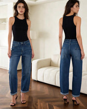 Load image into Gallery viewer, 3D Denim Cargo Carrot Jean - Denim