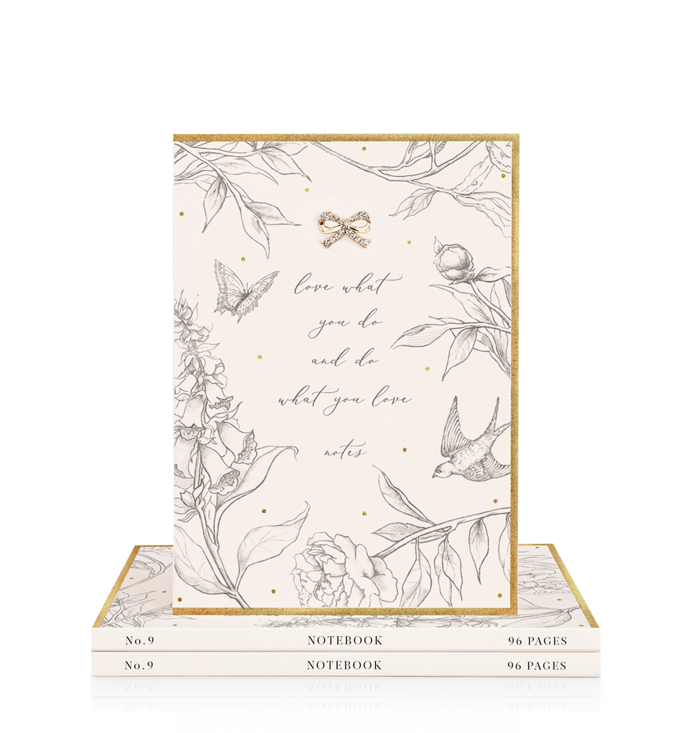 Hearts Designs Love What You Do Notebook