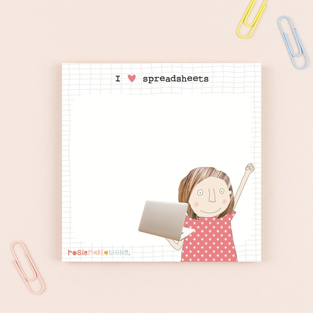 Rosie Made A Thing - Spreadsheets Sticky Jots