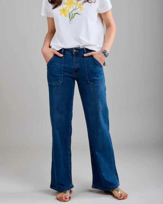 Toxik 3 Paris - Nathan Large Pocket Jeans - Dark Blue