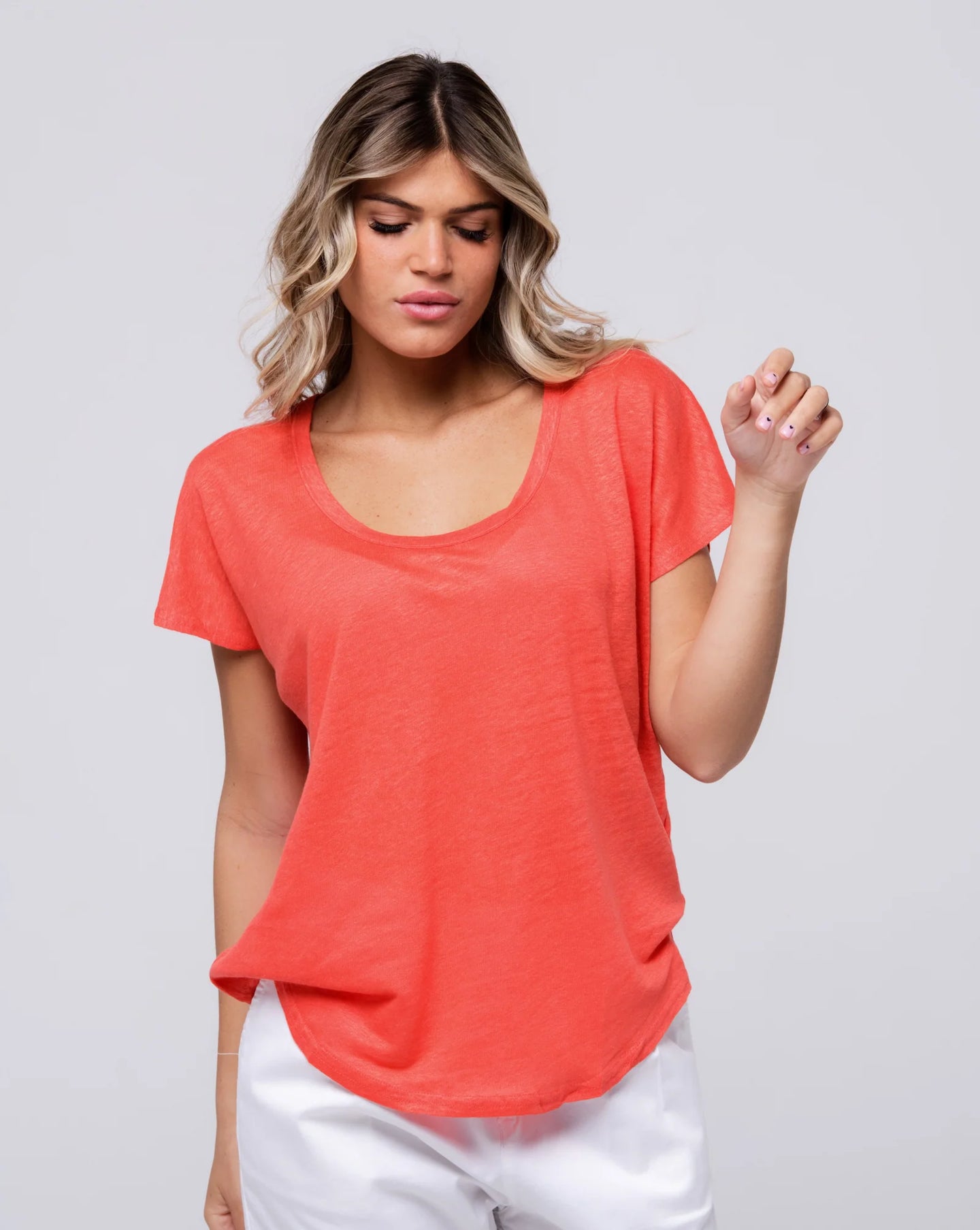Be Fun Paris Atlanta Top - Coral