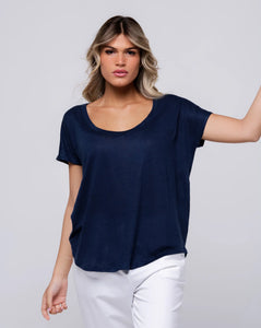Be Fun Paris Atlanta Top - Navy