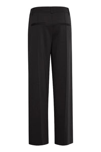 ICHI Kate Wide Leg Trousers - Black