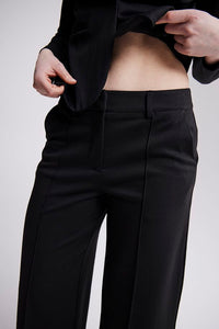 ICHI Kate Wide Leg Trousers - Black