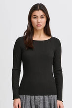 Load image into Gallery viewer, ICHI Cella Long Sleeve Top - Black