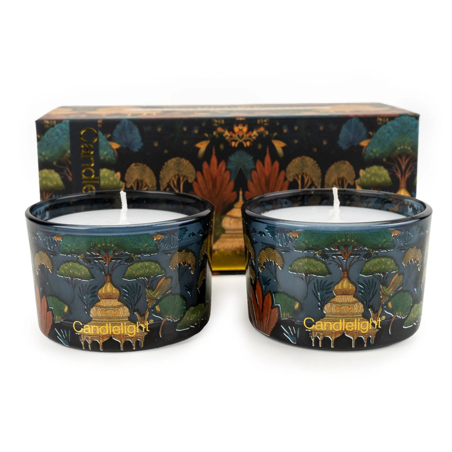 Candlelight Silk Road Collection Set of 2 Candles - Jaisalmer