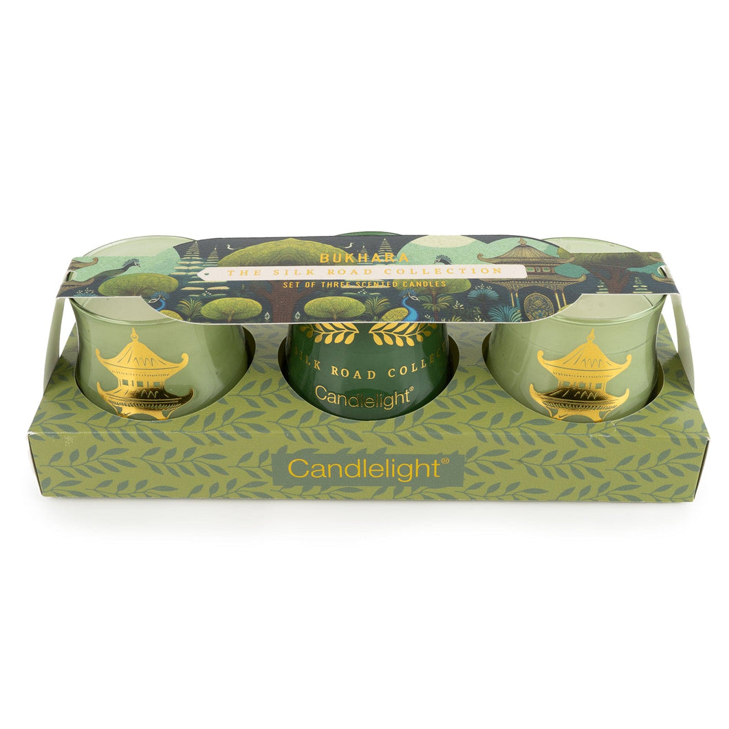 Candlelight Silk Road Collection Set of 3 Voltives - Bukhara