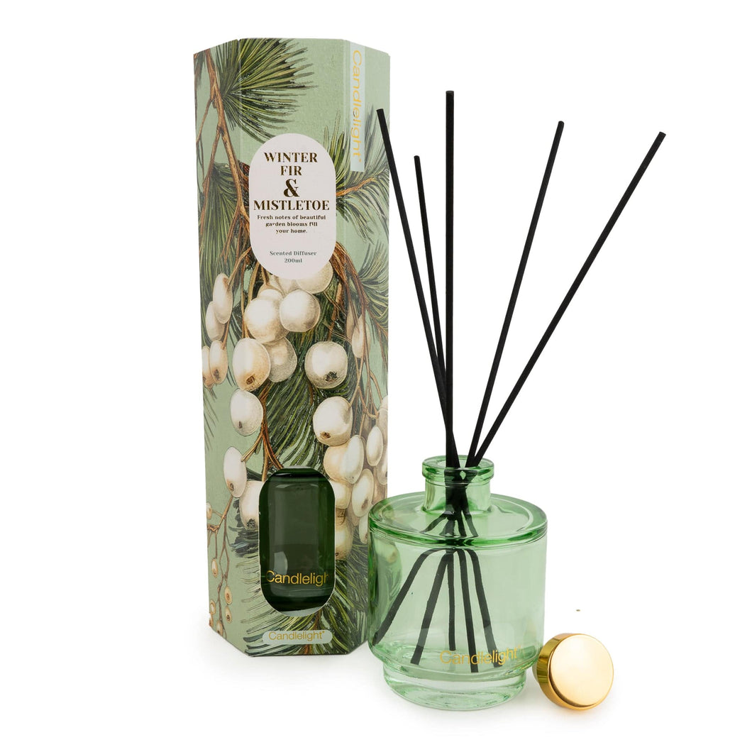 Candlelight Reed Diffuser - Winter Fir & Mistletoe