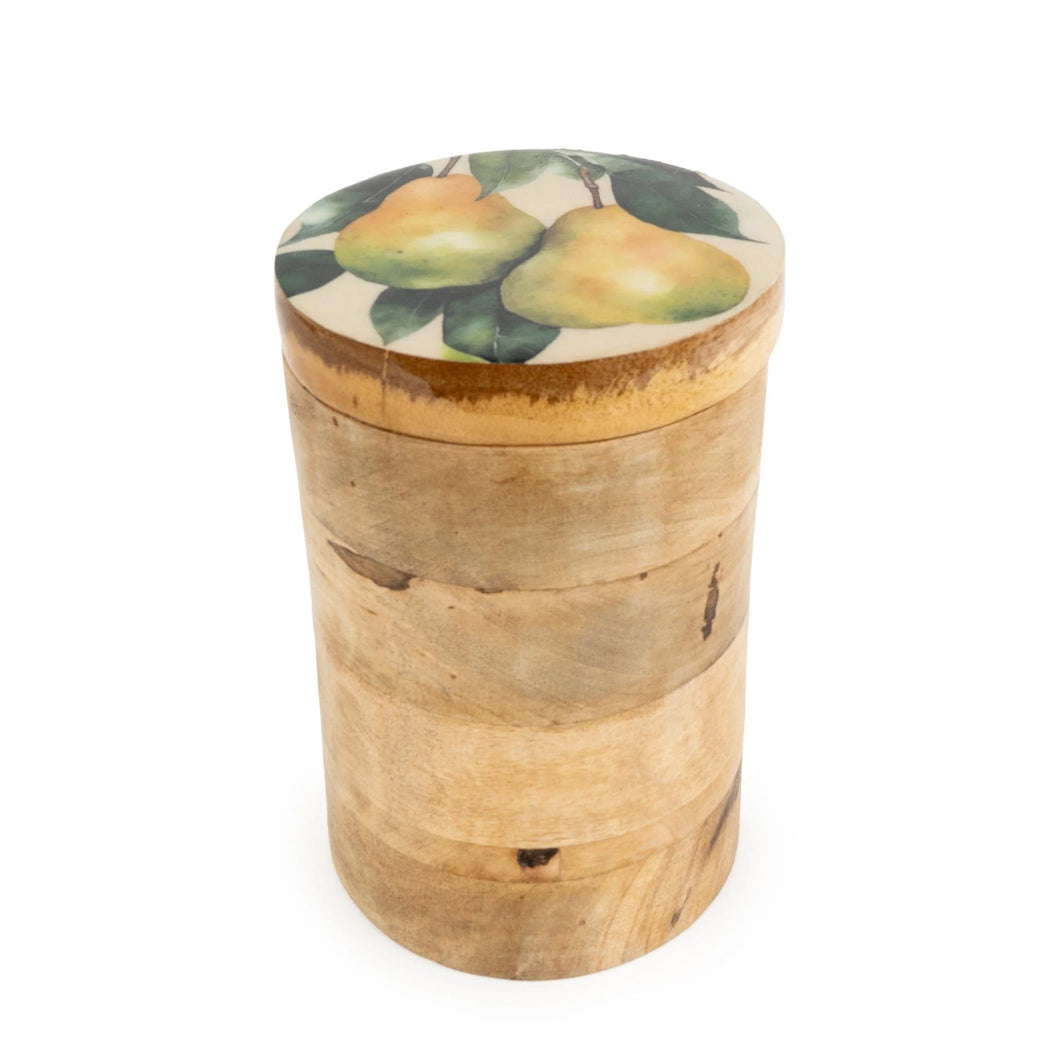 Mango Wood Storage Jar