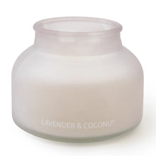 Load image into Gallery viewer, Candlelight Frosted Hues Collection Jar Candle -  Lavender &amp; Coconut