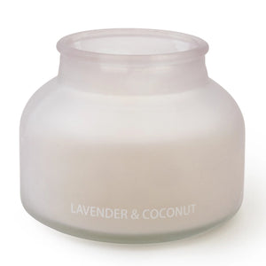 Candlelight Frosted Hues Collection Jar Candle -  Lavender & Coconut