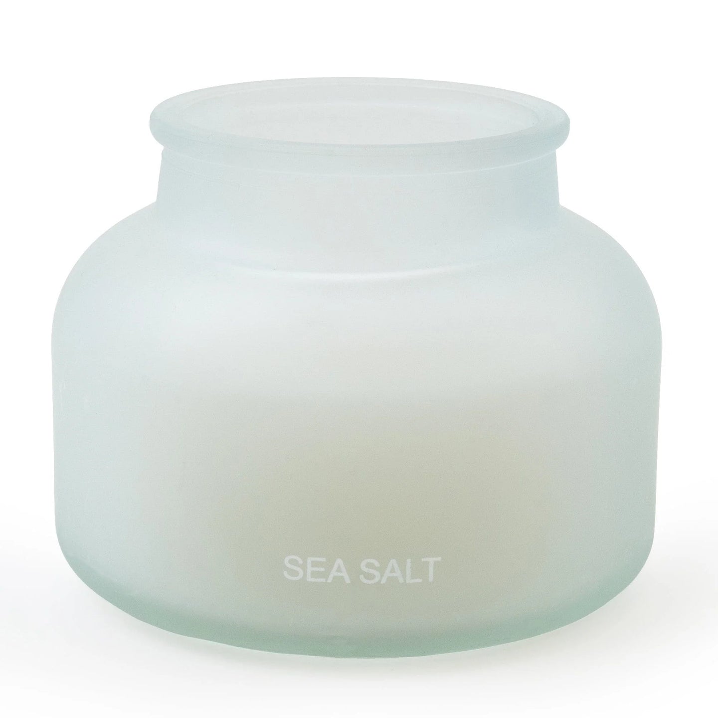 Candlelight Frosted Hues Collection Jar Candle  -Sea Salt