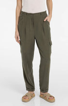 Load image into Gallery viewer, YAYA Straight Leg Cargo Trouser - Army Green
