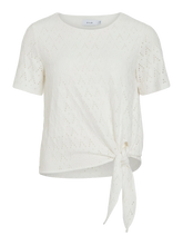 Load image into Gallery viewer, VILA Amalina Tie Side Top - White