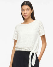 Load image into Gallery viewer, VILA Amalina Tie Side Top - White