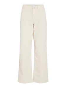 Vila Babette Wide Leg Corduroy Trouser - Birch