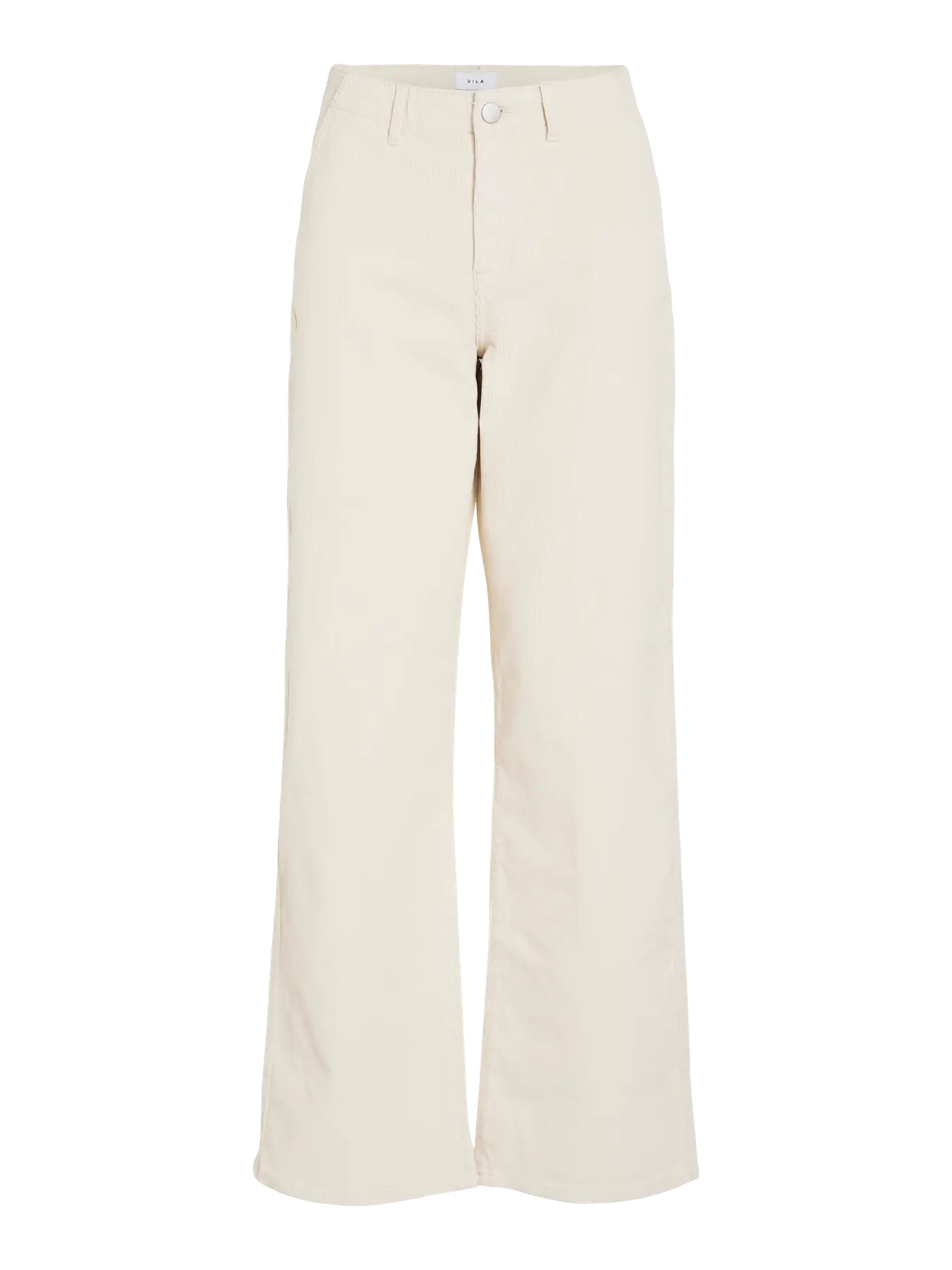 Vila Babette Wide Leg Corduroy Trouser - Birch