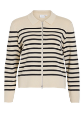 Load image into Gallery viewer, Vila Ostria Zipped Cardigan - Birch/B;ac