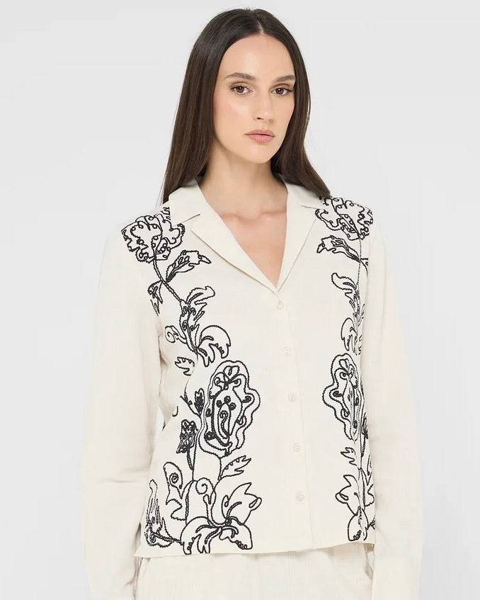 Vero Moda Calliope Shirt -  Birch
