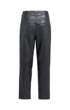 Load image into Gallery viewer, YaYa Faux Leather Carrot Fit Trousers - Hole Black