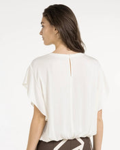 Load image into Gallery viewer, YAYA Flowy Top with Knot Detail &amp; Elasticated Hem
