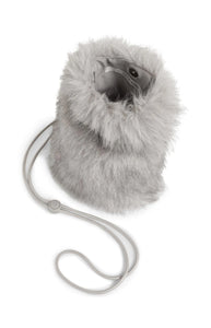 YAYA Fluffy Phone Bag - Light Grey