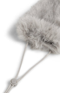 YAYA Fluffy Phone Bag - Light Grey
