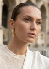 Load image into Gallery viewer, Envy Textured Hoop Earring - Gold