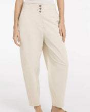 Load image into Gallery viewer, YAYA High waist barrel trousers with button detail - Warm Dust Sand
