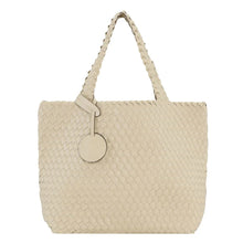 Load image into Gallery viewer, Ilse Jacobsen Reversible Braided Tote  Bag - ivory Platin