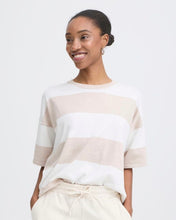 Load image into Gallery viewer, ICHI Luls Stripe Top - Birch/White
